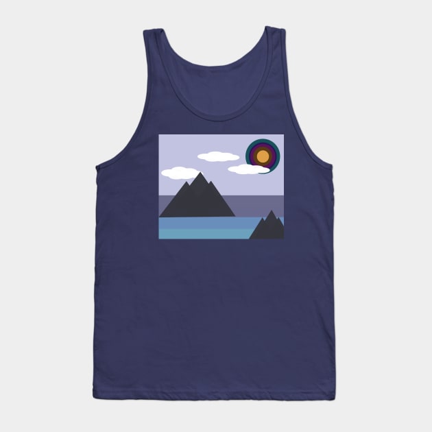 Geometric landscape Tank Top by PelicanIcon4all